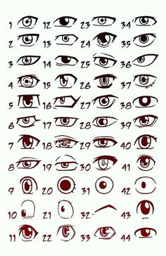 i love drawing eyes especially when there are so many different styles