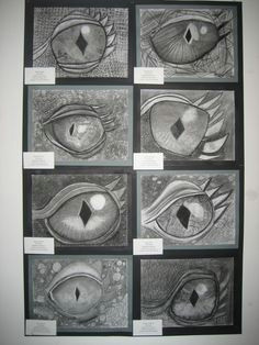 5th grade charcoal dragon eyes my 5th graders look forward to this every year
