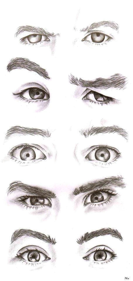 even without the color i know who is who and these are the most attractive eyes ever