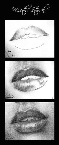 mouth tutorial charcoal