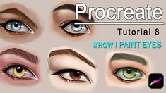 procreate how i paint eyes