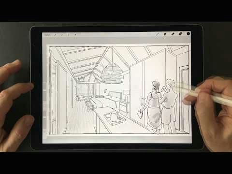 adding hand drawn figures to your renderings procreate masterclass youtube