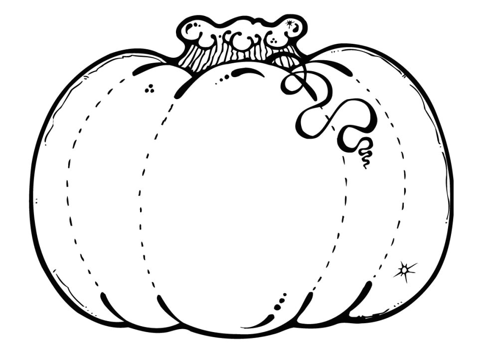 a pumpkin coloring page