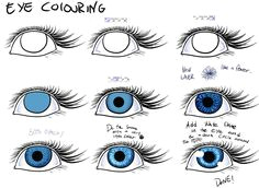 easy way to colour eyes easy paint tool sai