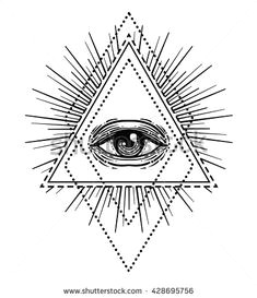 eye of providence masonic symbol all seeing eye inside triangle