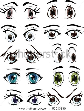 the complete set of the drawn eyes by liusa via shutterstock