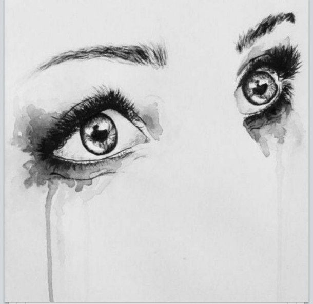 Drawing Eyes Tears My Mascara is Running Art Pinterest Drawings Art and