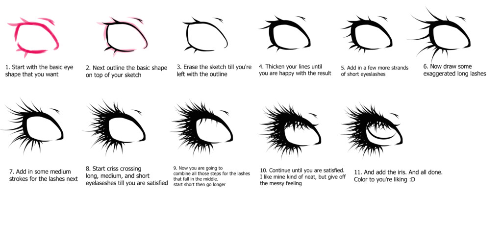 anime eyelashes tutorial google search