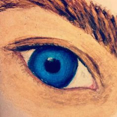 oil pastel eye painting blueeyes eyes drawing oilpastel