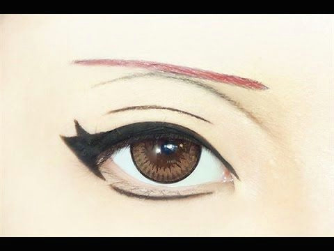 tutorial anime eye makeup 175 sasori youtube