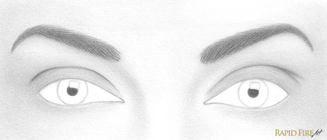 use a sharp 6b pencil to shade the pupil try to keep your edges as clean as possible