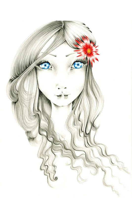 art drawing illustration art drawing by abitofwhimsyart on etsy 30 00 the eyes the flower enchanting