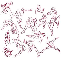 how to draw fighting poses