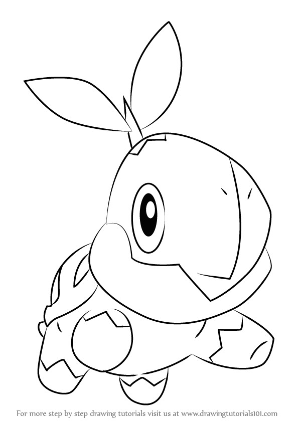 turtwig is the starter character from pokemon it has light green color body in this tutorial we will draw turtwig from pokemon