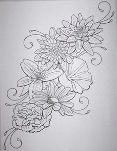 0a60b16c120754ac97bd9b6563ce495c jpg 470a 608 flower outline tattoo tattoo flowers flower