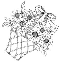 flower basket embroidery pattern embroidery patterns free vintage embroidery silk ribbon embroidery