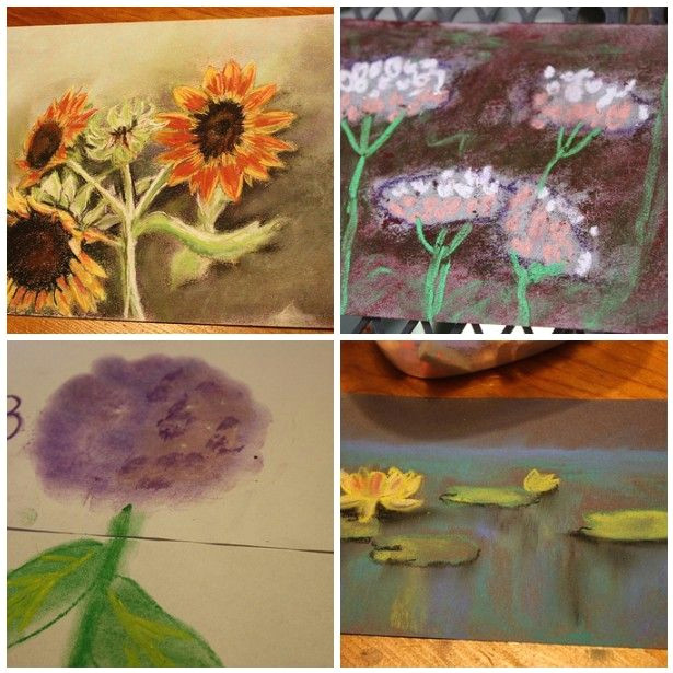 10 flower and fruit chalk pastel tutorials hodgepodge