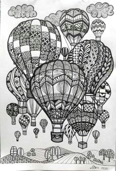 70 luxe collection de image lion dessin art drawings hot air balloon drawings air