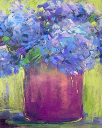 hydrangeas karen margulis pastel