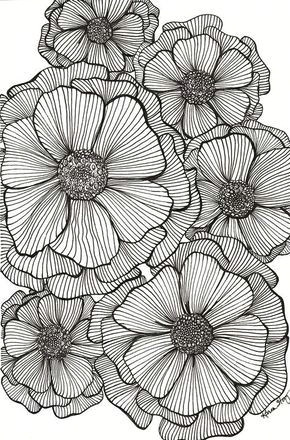 great backgrounds stippling art beautiful drawings line drawing flower coloring pages