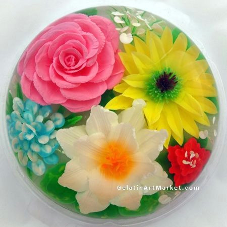 flowers drawn in clear jello gelatin art dessert for some reason this reminds me of my sweet aunt joni this and butterflies a baldwin