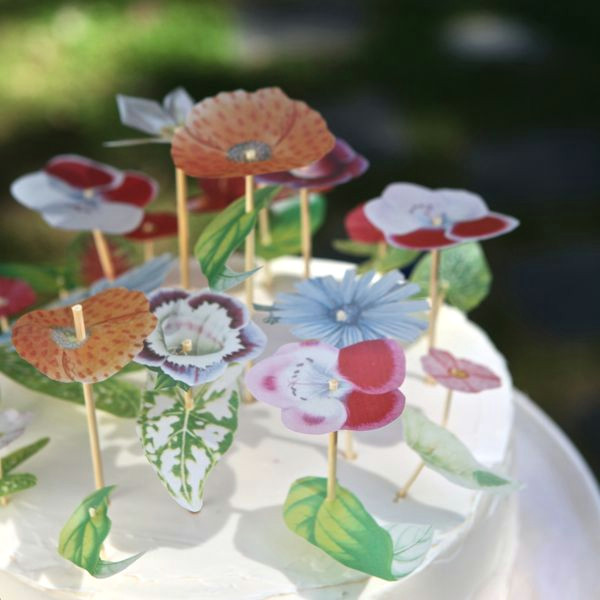 vellum flower cake diy