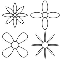 drawing the initial petals of each flower simple flower drawing pallet painting art for