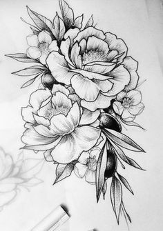 flower sketch images a image result for koroleva tattoo peonies tattoo beautiful tattoos cool tattoos new tattoos