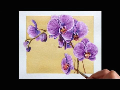 watercolor pencil techniques how to paint flowers youtube