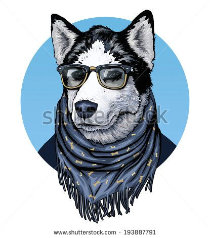 silly dogs drawing wearing glasses google search