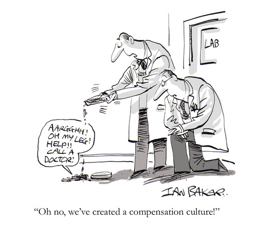 cartoon compensation culture medium by ian baker tagged gag cartoon magazine