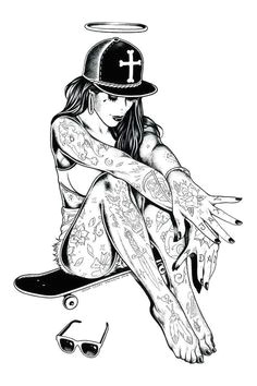 personnage gangster girl tattoo drawings art drawings adam isaac jackson mike giant