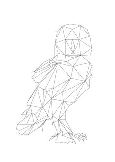 geometric animal lines google search geometric bird geometric owl tattoo geometric drawing