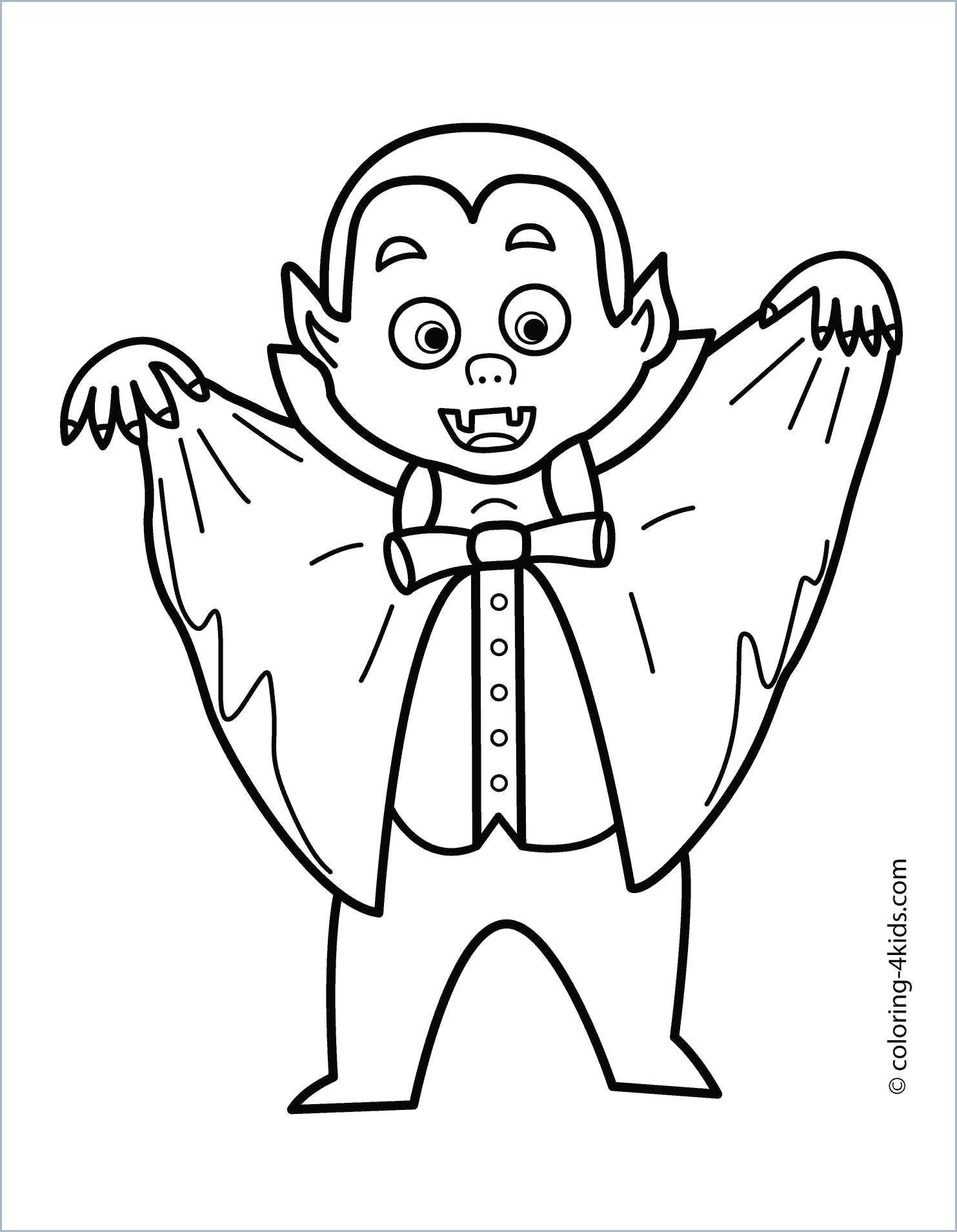 easy coloring pages halloween cute halloween vampire coloring pages coloring home of easy coloring pages halloween