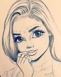 resultado de imagen para christina lorre rihanna girl drawing sketches cute drawings girl