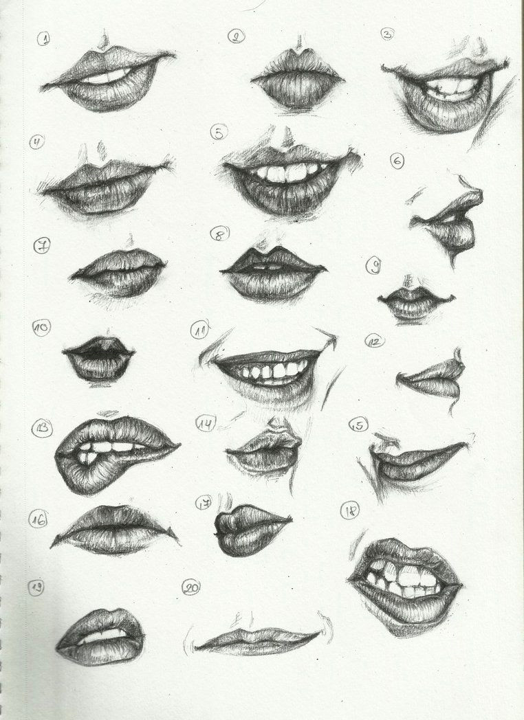 different kinds of woman s lips to draw