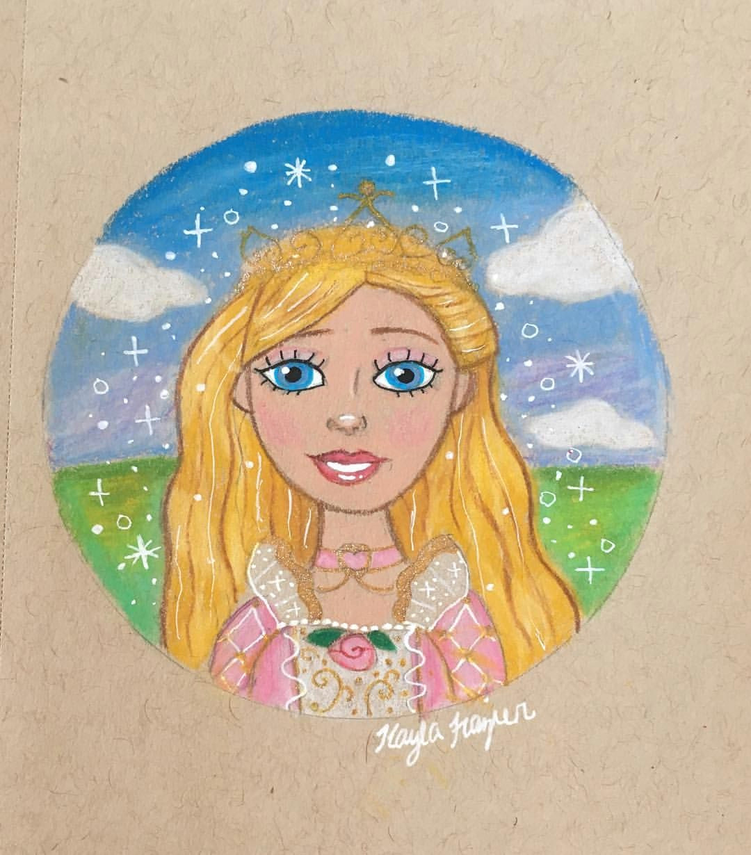 barbie annelise drawing by kayla frazier barbie barbiefanart barbieart princess prismacolor prismacoloredpencils drawing art fanart girl