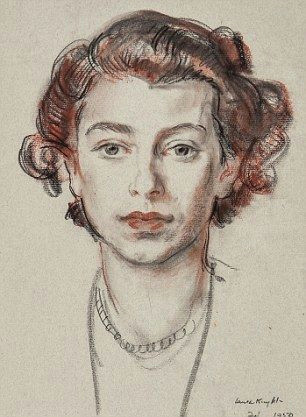 girlish beauty the rare sketch shows the queen then a princess at 23 the queen right said she fondly remembered sitting for the artist