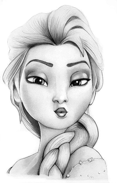 tegning af drawing of elsa frost frozen beautiful drawings unique art rock