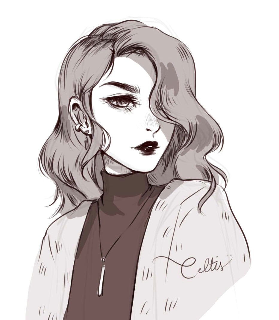 celtis anime nyc i3 on twitter she s squinting because she probably needs glasses art oc