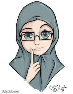 hijab muslimah anime drawing