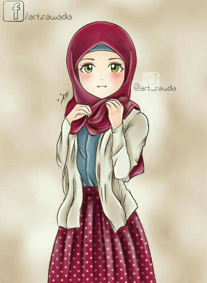 hijab cartoon islamic world islamic art muslim girls muslim women muslim