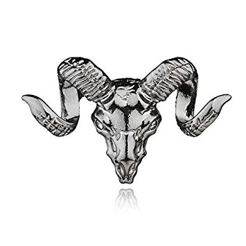 amazon com 19 european and american fashion new sheep goats head pin brooch large shawl sweater beauty