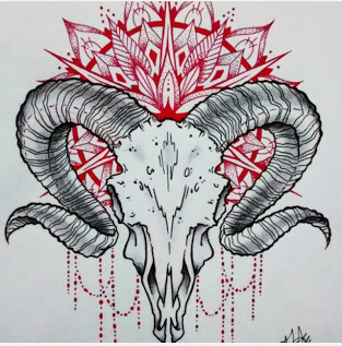 black white red bull skull tattoos body art tattoos hand tattoos