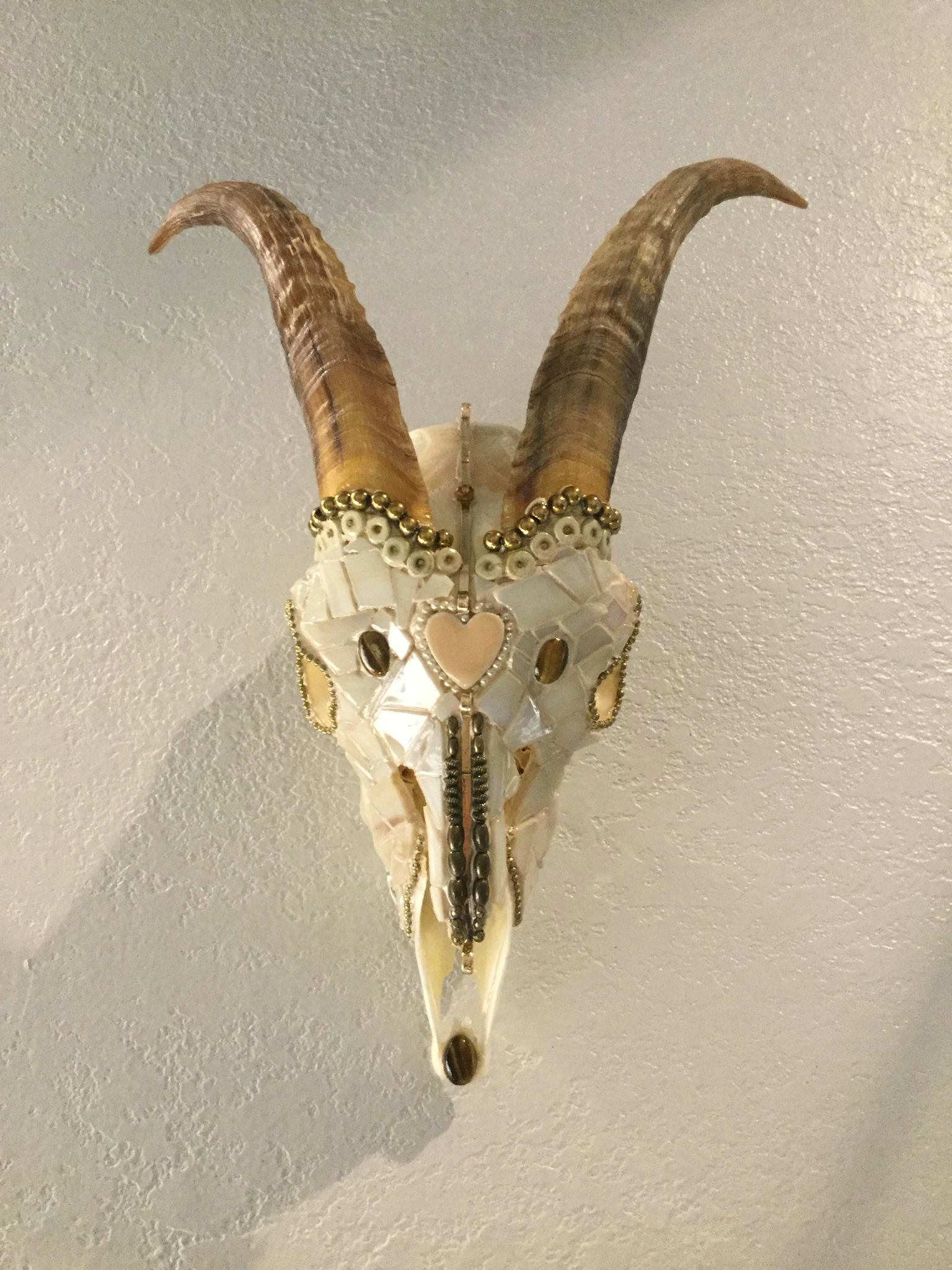 mosaic goat skull tattoo goat crane antlers drawing ideas art reference