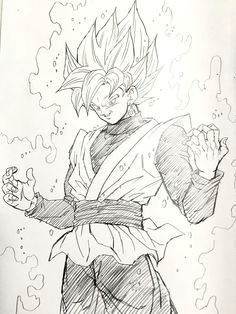 super saiyan rose black goku image drawn by young yijii found by