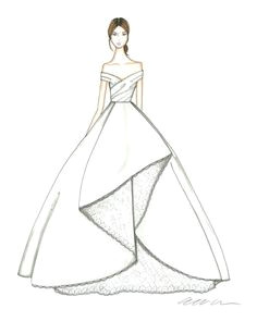 allison webb wedding dress sketch