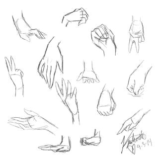hand practice anime sketch hand anaotomy girls