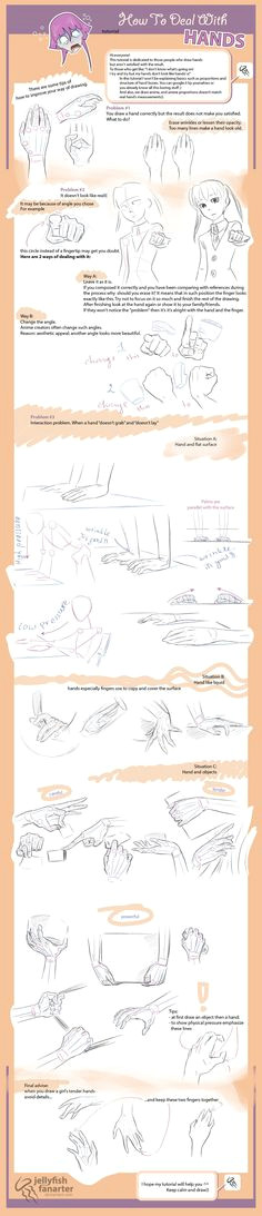 how to deal with hands by jellyfishthefanarter on deviantart manga art