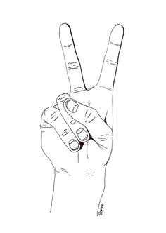 symbolic world we function symbolically peace sign hand illustration sketches art sketches
